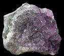 Cubic, Purple Fluorite Crystal Cluster - China #33710-2